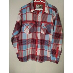 Evolution Men's Flannel Long Sleeves Red (Large) Pre-Owned